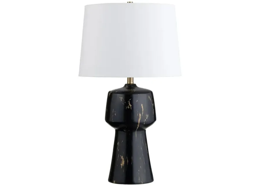 Crestview Collection Byron Ceramic Table Lamp-black