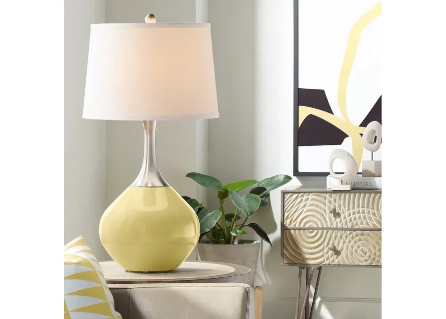 Color Plus Spencer 31" High Butter Up Yellow Table Lamp-yellow