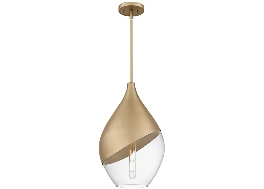 Quoizel Drover 12" Wide Bronze Gold Mini Pendant-gold