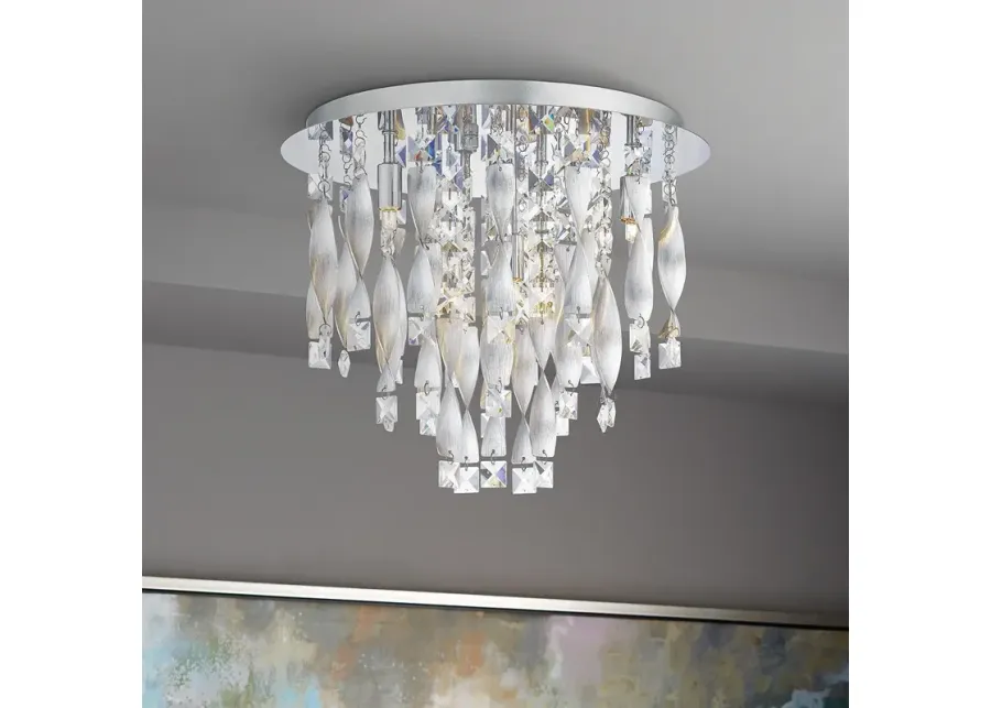 Quoizel Twinkle 15 3/4" Wide Polished Chrome Ceiling Light-silver
