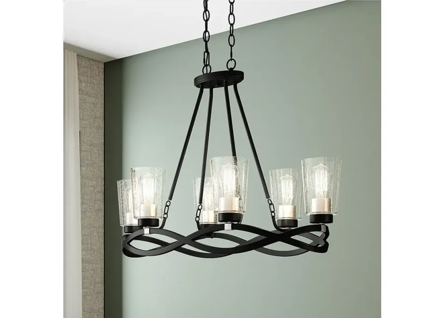 Overlook 6-Light Earth Black Island Light-black