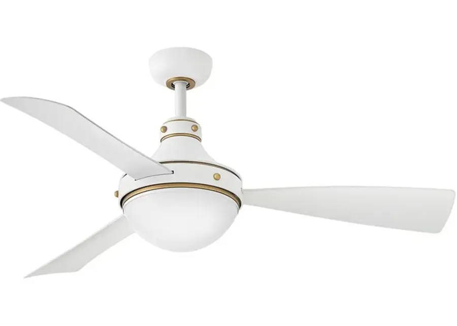 Hinkley Fan Oliver 50" LED Smart Fan Matte White-white