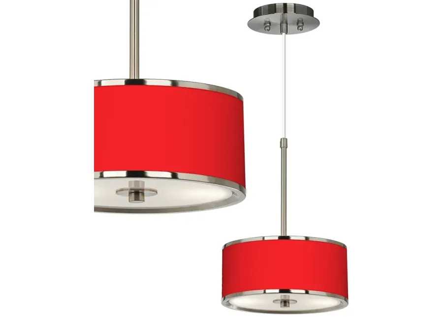 All Color Giclee Glow 10 1/4" Wide Mini Pendant-red