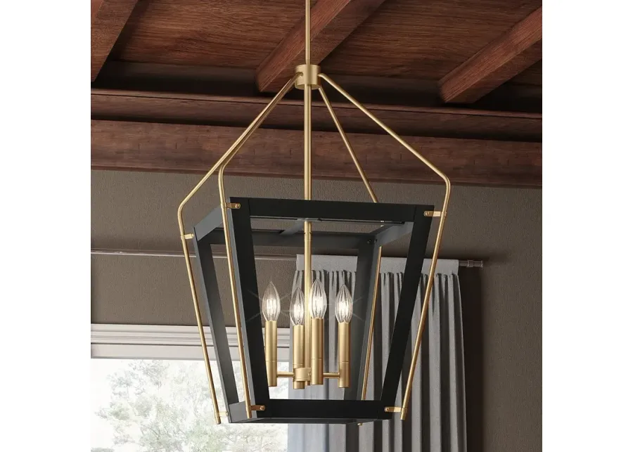 Quoizel Abbeville 18 1/4"W Earth Black Gold 4-Light Pendant-gold 1 87420-quoizel-abbeville-18-1-4-w-earth-black-gold-4-light-pendant-gold-1.webp
