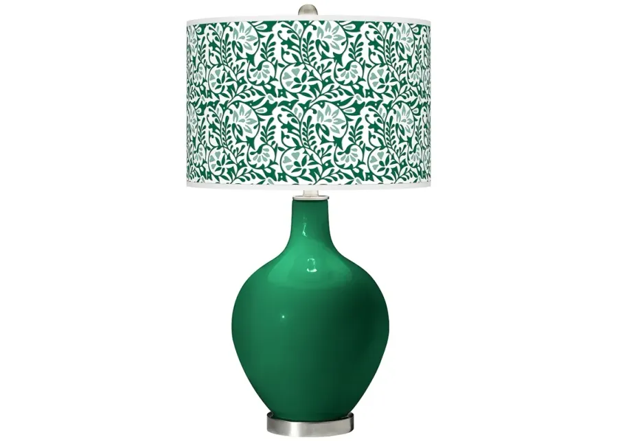 Color Plus Ovo 28 1/2" High Gardenia Shade Greens Table Lamp-green