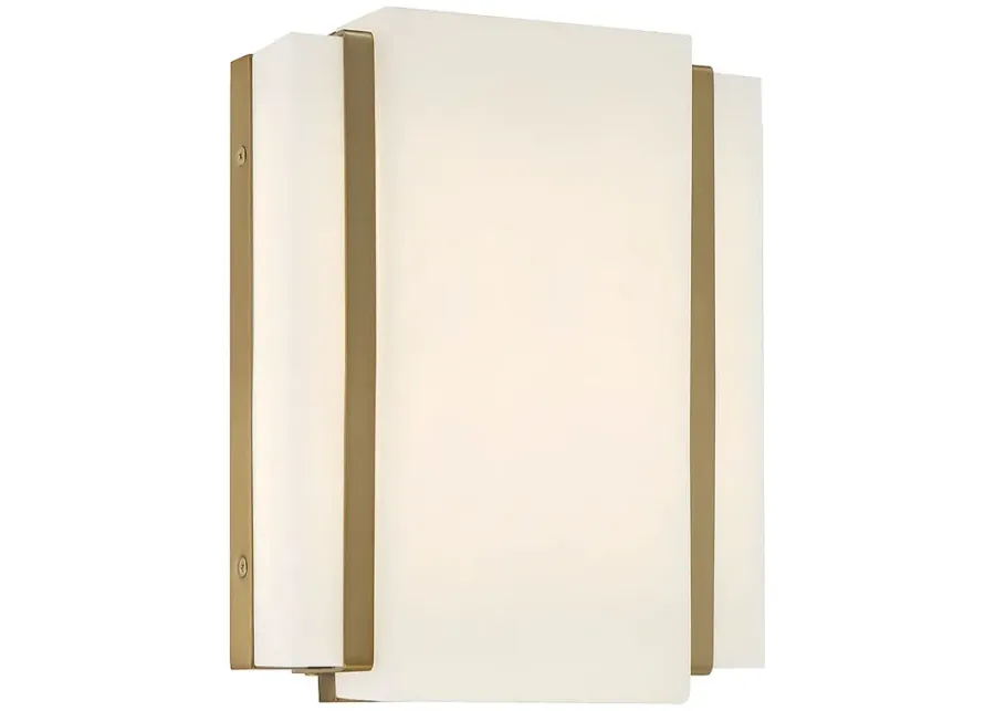 Minka-Lavery Tanzac 10" Soft Brass LED Wall Sconce-gold