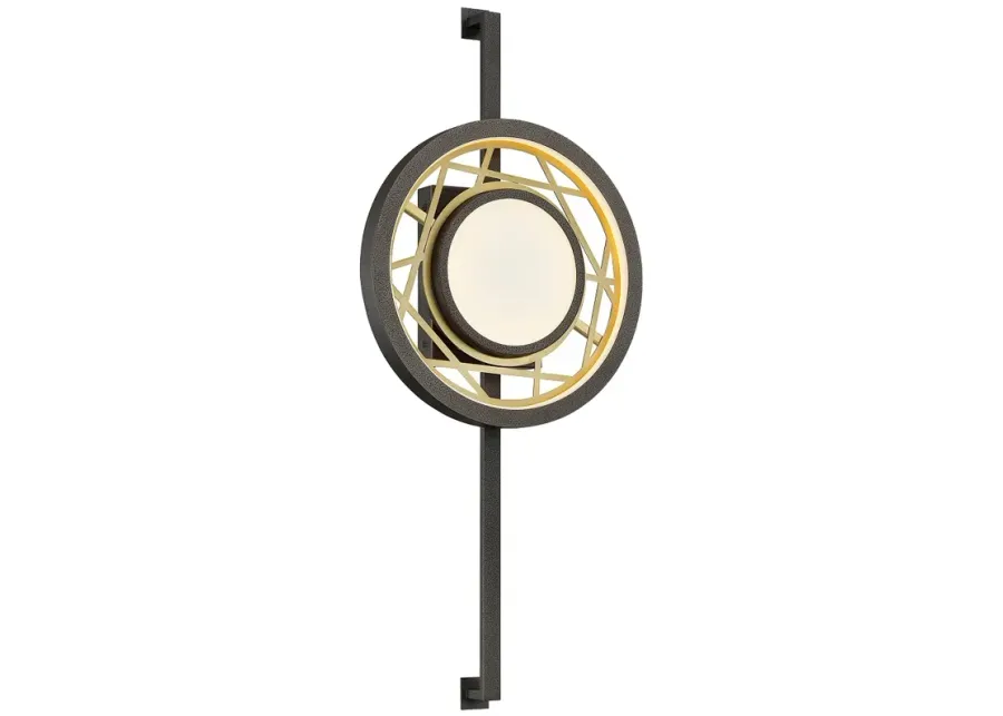 Metropolitan Tribeca LED 12.25-in Iron and Soft Brass Indoor Wall Sconce-gold