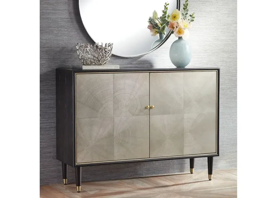 Luna 47 1/4" Wide Espresso Wood Veneer Modern Cabinet-silver