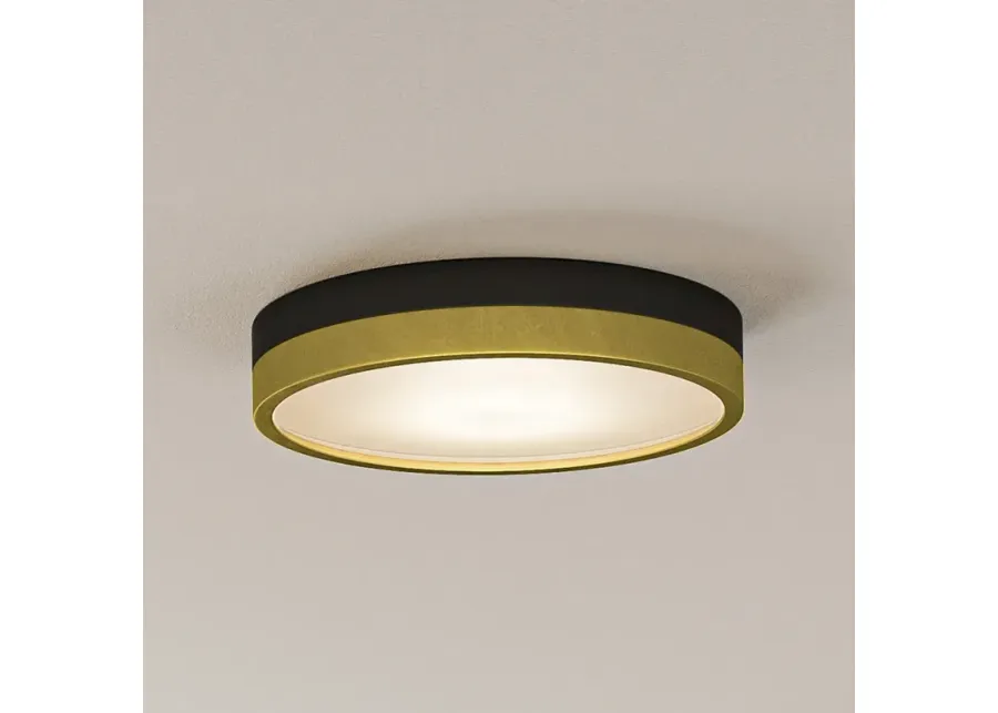 Quoizel Weldin 11" Wide Matte Black Gold LED Ceiling Light-gold 1 88130-quoizel-weldin-11-wide-matte-black-gold-led-ceiling-light-gold-1.webp