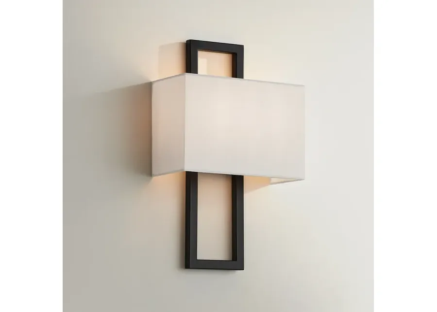 Possini Euro Modena 15 1/2" High Black Rectangular Wall Sconce-black 1 88311-possini-euro-modena-15-1-2-high-black-rectangular-wall-sconce-black-1.webp