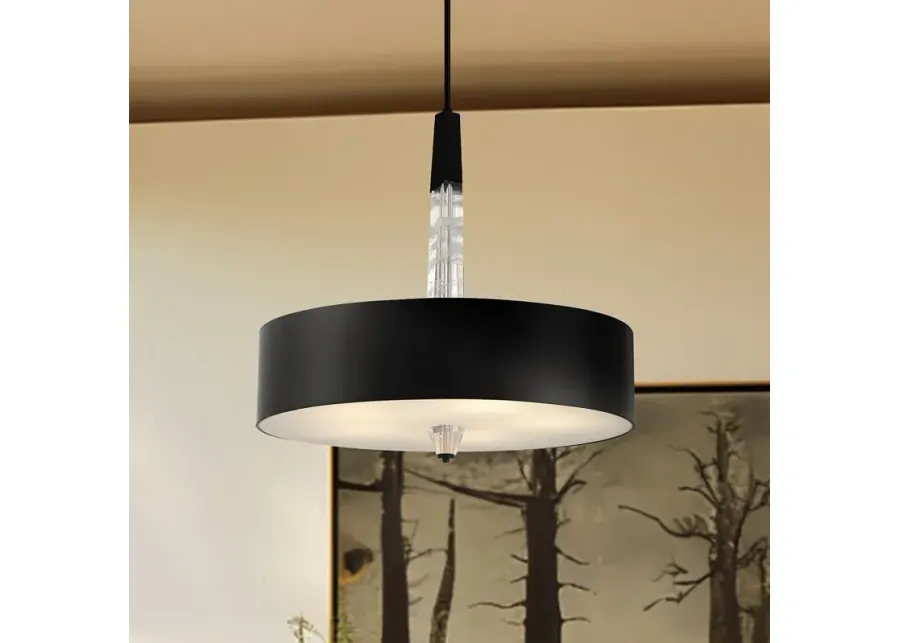 George Kovacs Drifting Droplets 5-Light LED Black Pendant with Faux Rock-black