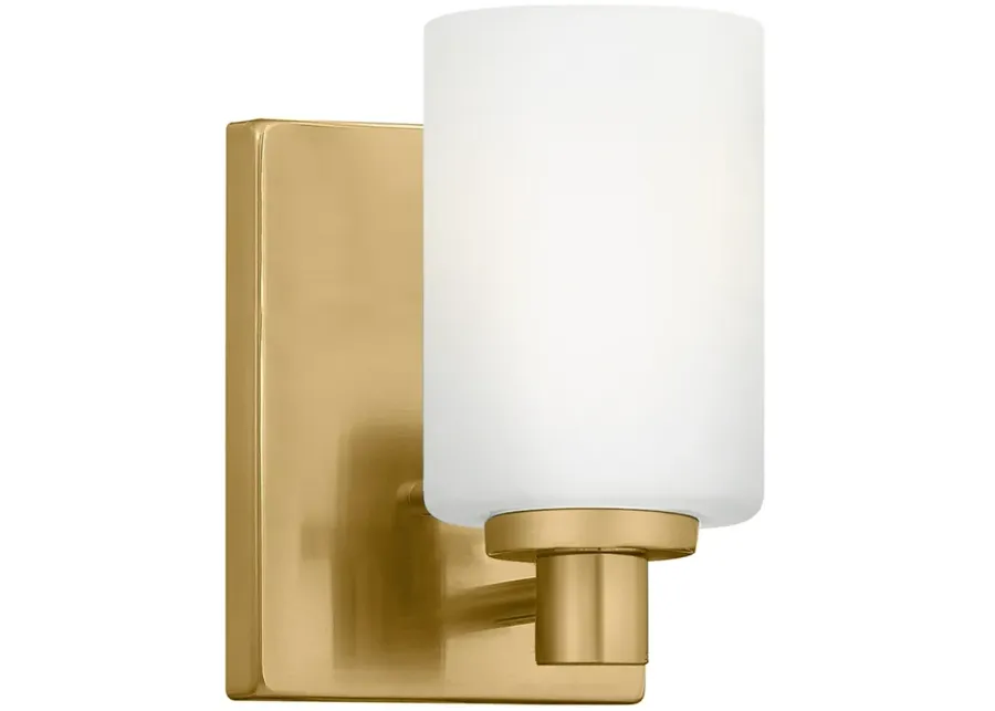 Hinkley Bath Karlie Small Single Light Sconce 4.5" Lacquered Brass-gold