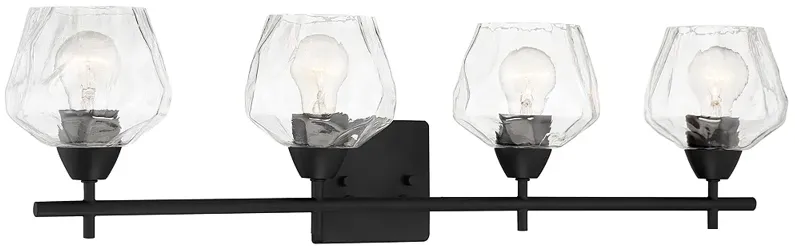 88685-minka-lavery-camrin-31-wide-black-and-clear-glass-bath-wall-sconce-black-4.webp Minka Lavery Camrin 31" Wide Black and Clear Glass Bath Wall Sconce-black