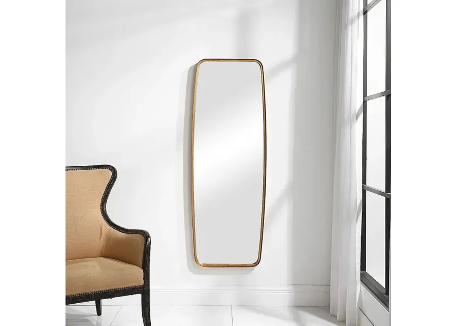 Noble Park Bidwell Gold Leaf 21" x 60" Wall/Floor Mirror-gold