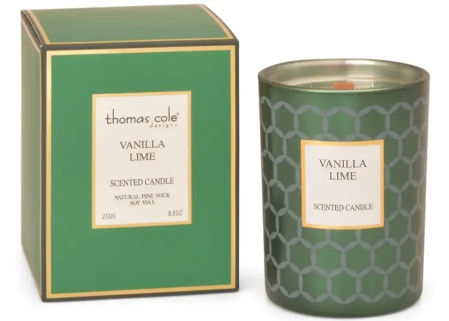 Metallic Jar Candle - Vanilla Lime