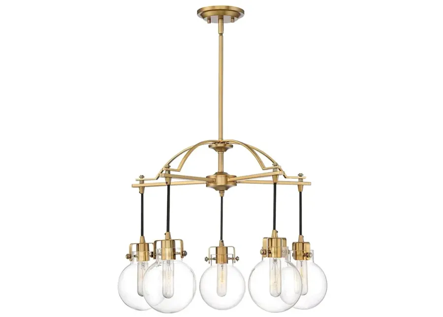 Sidwell 5-Lt  Brass Chandelier