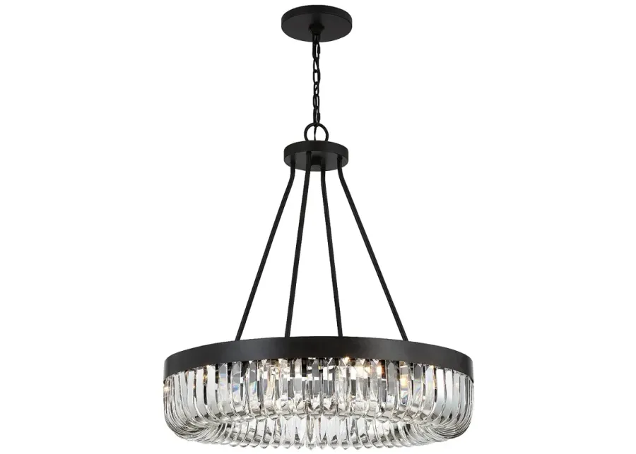 Alister 10 Light Charcoal Bronze Chandelier-brown