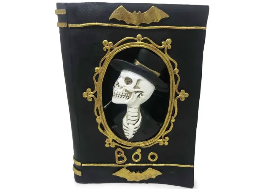 Book With Skeleton Head