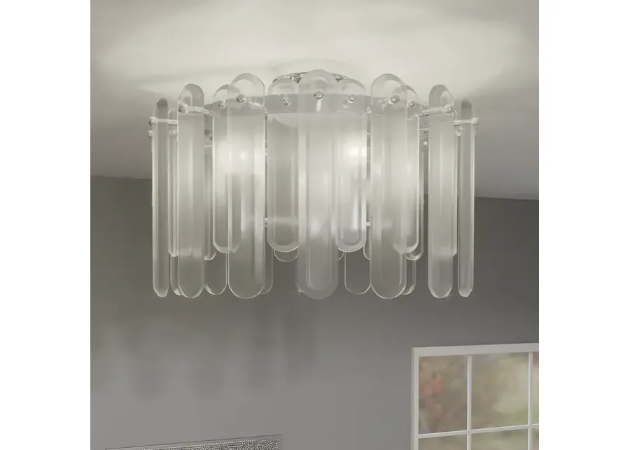 Stiles 5-Light Polished Chrome Semi-Flush Mount Light-silver