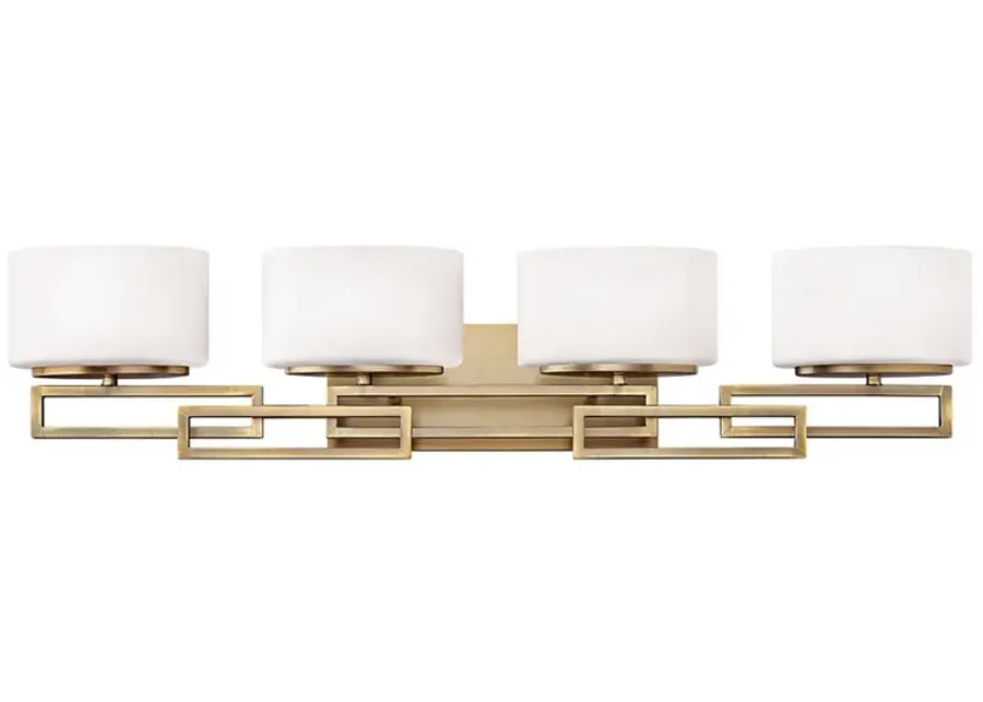 Hinkley Lanza Bronze 34" Wide Bathroom Wall Light-gold