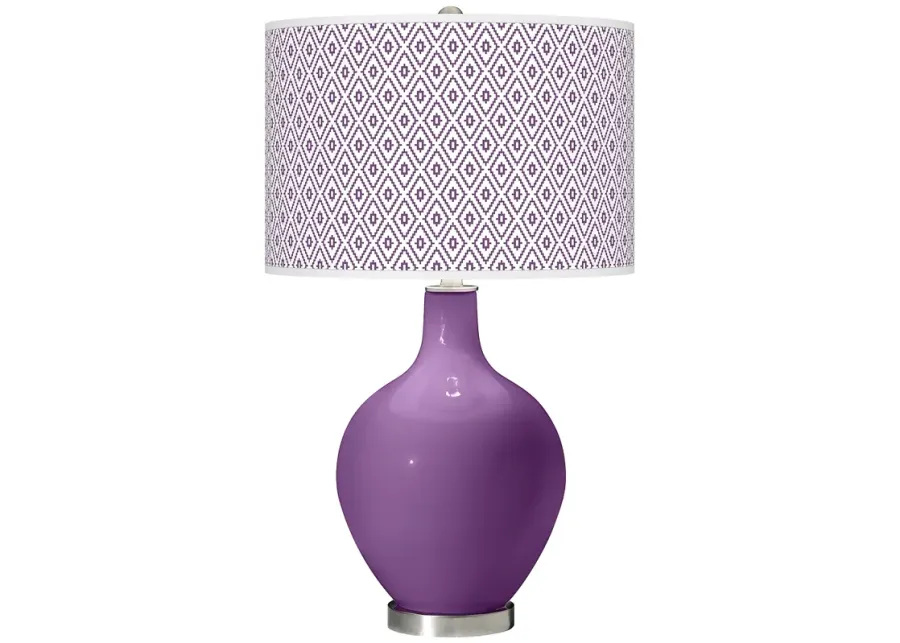 Color Plus Ovo 28 1/2" Diamonds Shade Passionate Purple Table Lamp-purple 1 89827-color-plus-ovo-28-1-2-diamonds-shade-passionate-purple-table-lamp-purple-1.webp