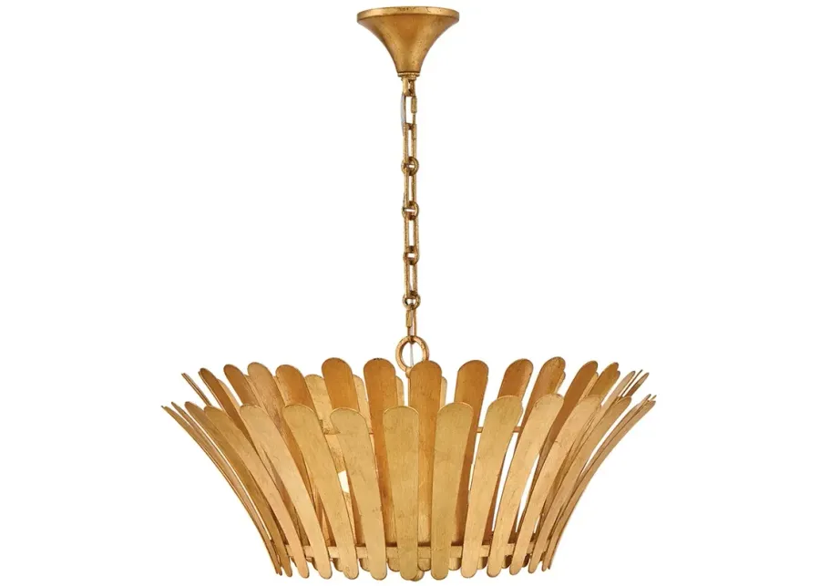 Hinkley Interior Reina Medium Tapered Chandelier 25.5" Distressed Bras-gold