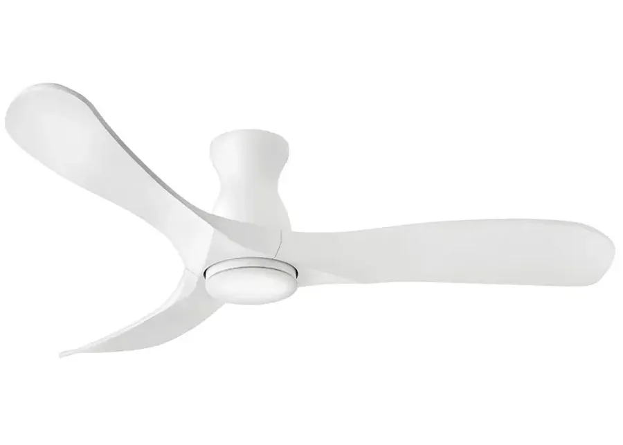 56" Hinkley Swell Matte White LED Smart Ceiling Fan-white