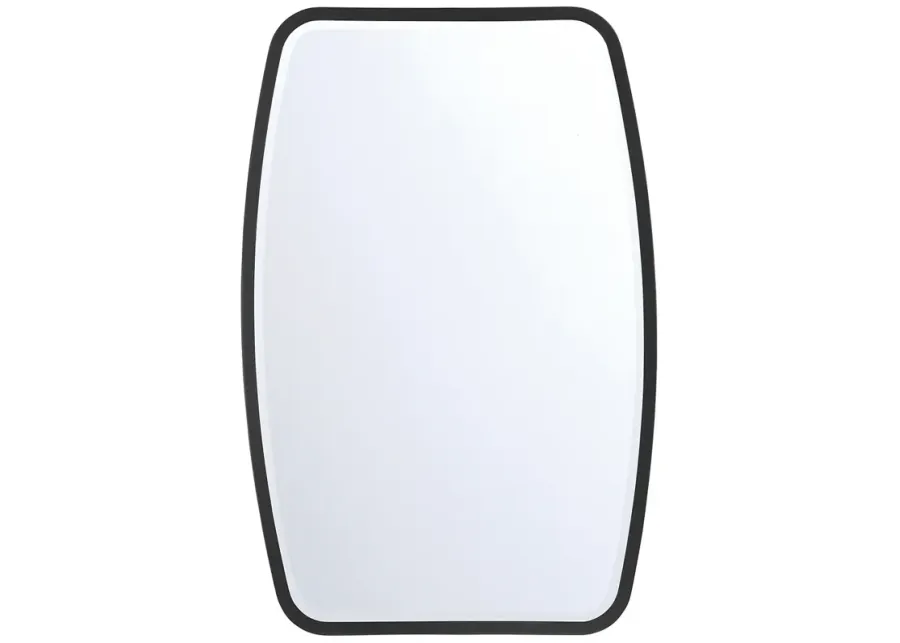 Lindee Matte Black Mirror-black