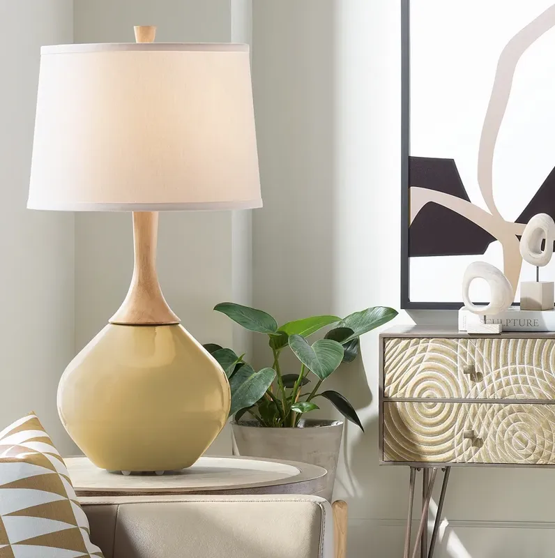 90090-color-plus-wexler-31-high-fog-linen-shade-empire-gold-table-lamp-yellow-1.webp