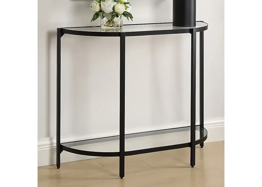 Noble Park La Marque 36" Wide Satin Black Accent Table-black