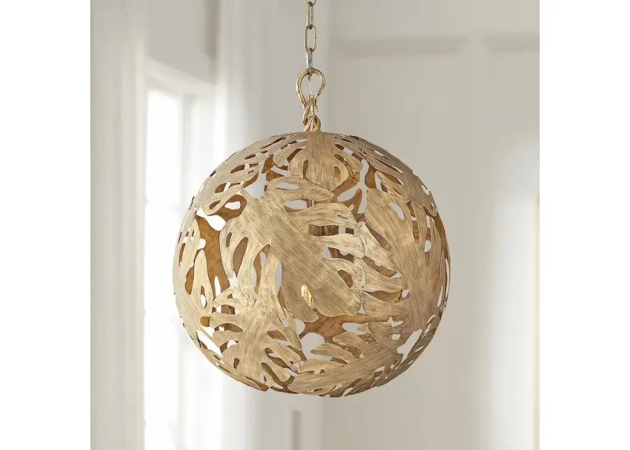 Hinkley Botanica 24" Wide Burnished Gold Orb Pendant Light-gold