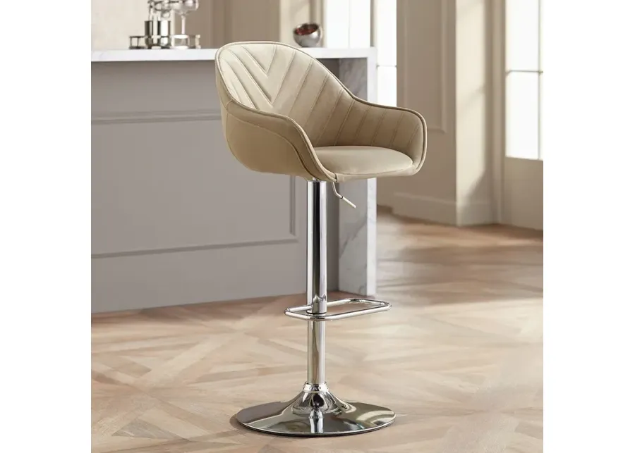Alta Beige Tufted Adjustable Barstool-silver 1 90401-alta-beige-tufted-adjustable-barstool-silver-1.webp