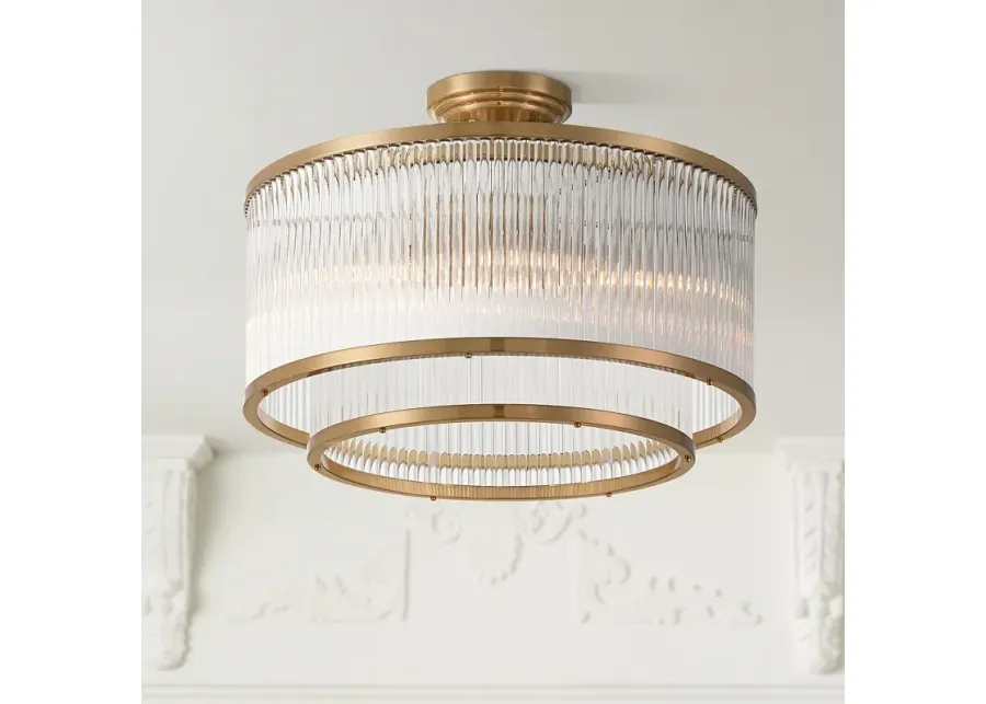 Possini Euro Warren 16 1/4" Bronze and Crystal 5-Light Ceiling Light-gold 1 90443-possini-euro-warren-16-1-4-bronze-and-crystal-5-light-ceiling-light-gold-1.webp
