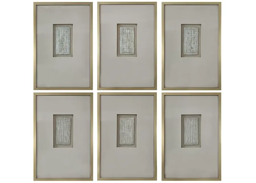 Forsythe II 24" High Architectural Wall Decor Set of 6-gray
