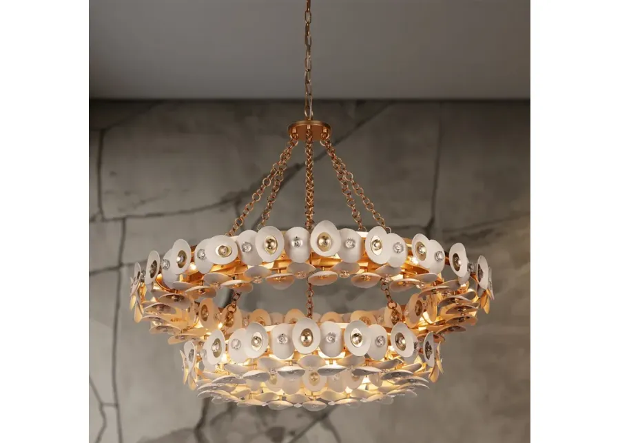 Metropolitan NIU 22-Light Fawn Gold Chandelier-gold