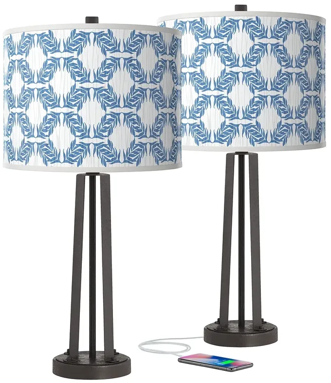 90534-giclee-glow-susan-25-1-2-leaf-symmetry-bronze-usb-lamps-set-of-2-1.webp