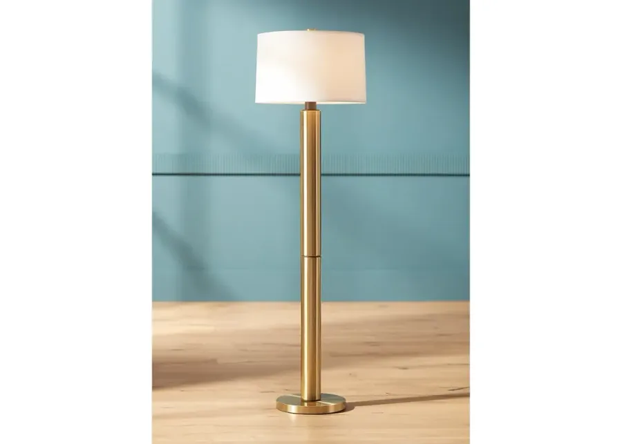 Possini Euro Boulevard 64 1/2" High Modern Warm Gold Floor Lamp-gold