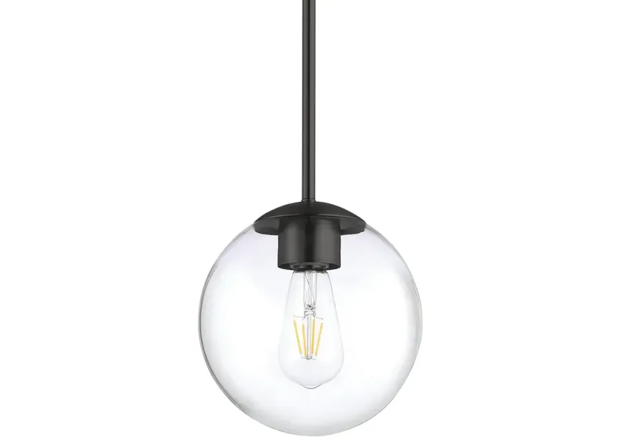 Minka Lavery  Auresa 1-light Coal Globe Mini Pendant to Semi-Flush-black