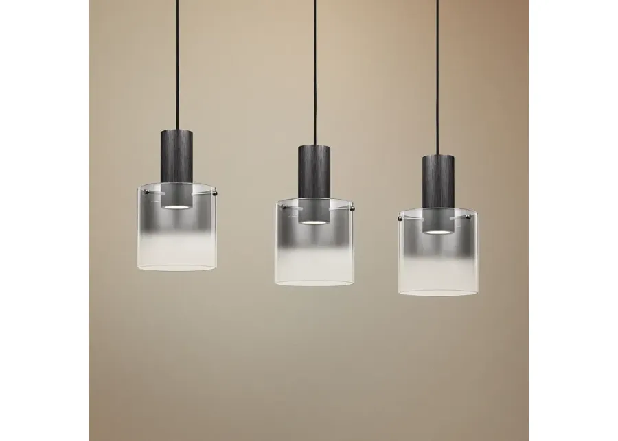 Quoizel Kilmer 39 1/2"W Earth Black LED Multi Light Pendant-black