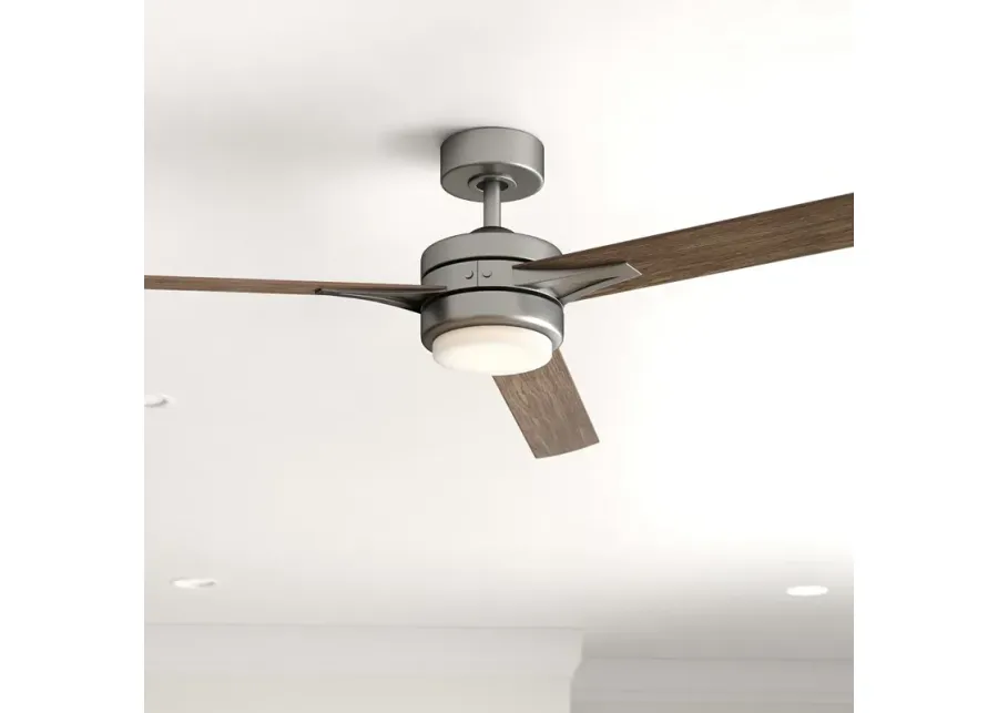 52" Hinkley Ventus Pewter LED Ceiling Fan with Remote-gray