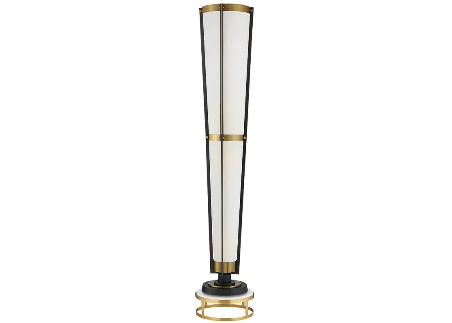 Possini Euro Vista Cone 4-Light Torchiere Floor Lamp with Riser-gold