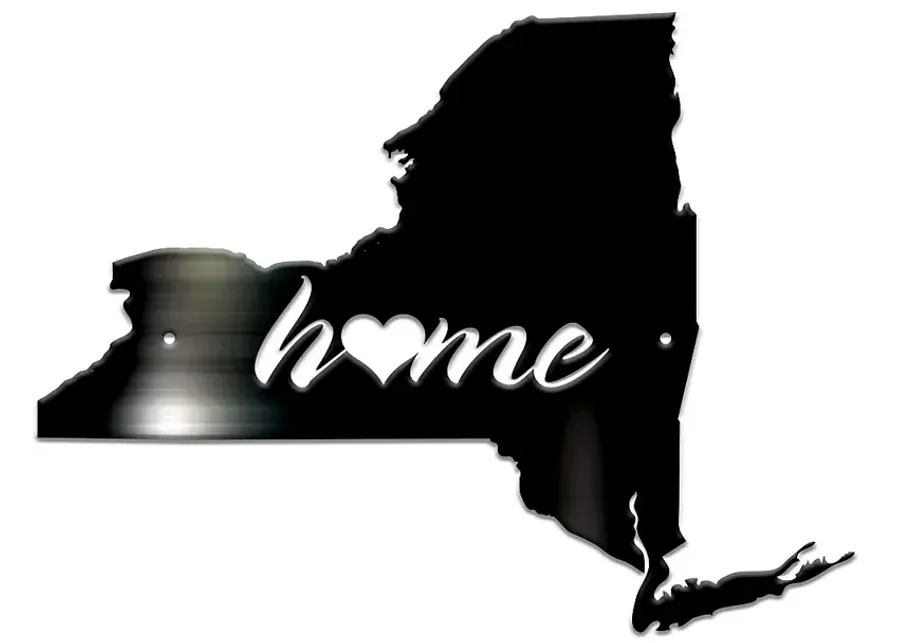 Stiffel New York 24" High Matte Black Metal Wall Art-black