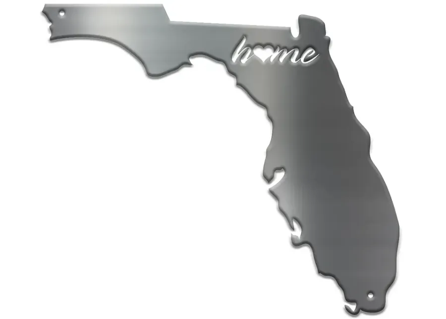 Stiffel Florida 24" High Silver Metal Wall Art-silver