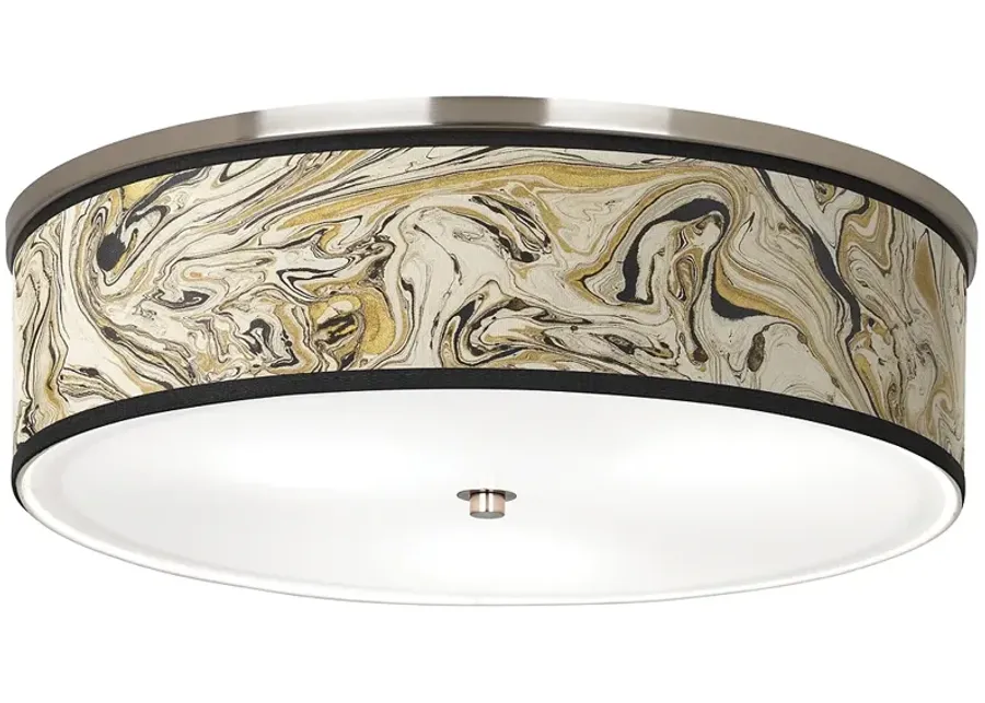 Venetian Marble Giclee Nickel 20 1/4" Wide Ceiling Light-silver