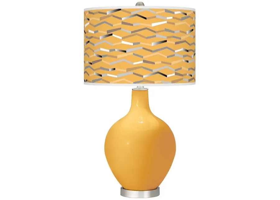 Color Plus Ovo 28 1/2" Modern Shift Shade Marigold Yellow Table Lamp-yellow