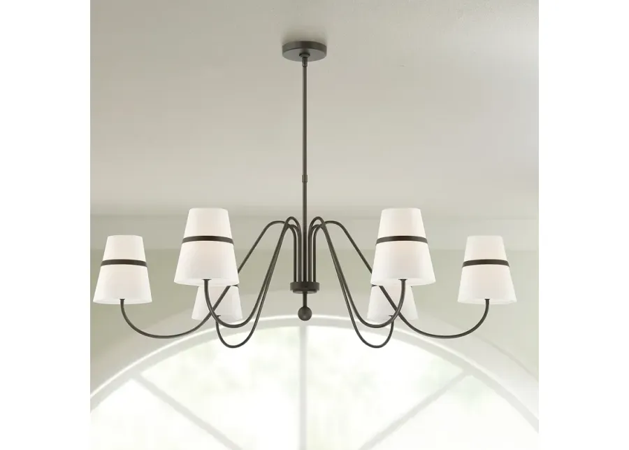 Minka-Lavery Althia 6-Light 43.75-in Textured Dark Bronze Indoor Chandelier-brown