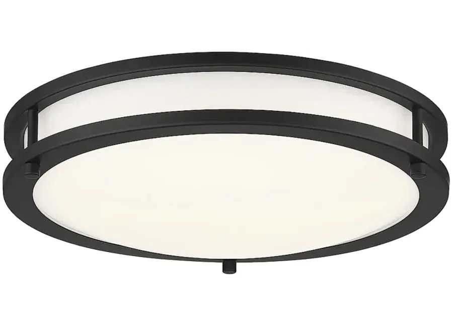 Minka Maxcy 13 3/4" Wide Coal LED Ceiling Light-black