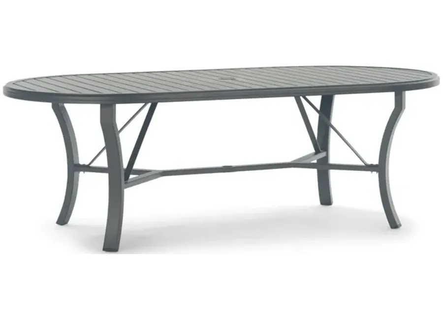 Banchetto Oval Dining Table - Graphite