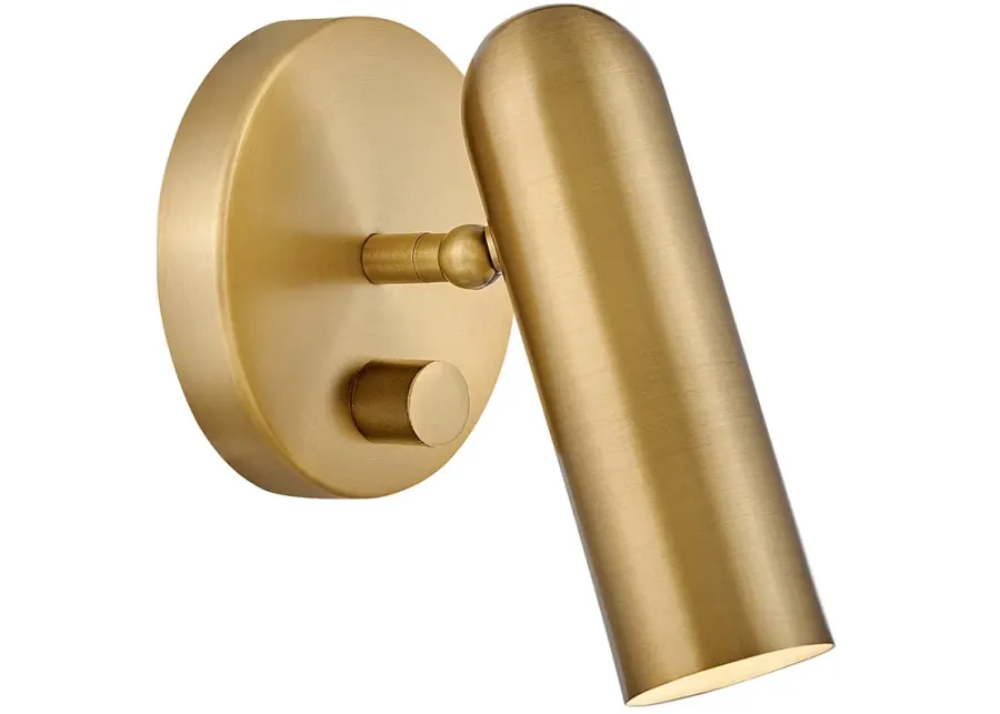 Hinkley Jax 6 3/4" Heritage Brass LED Wall Light-gold