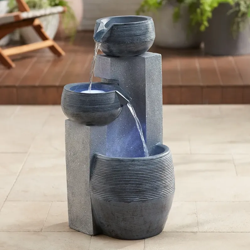 91498-john-timberland-three-bowl-31-1-2-gray-faux-stone-fountain-with-led-red-1.webp